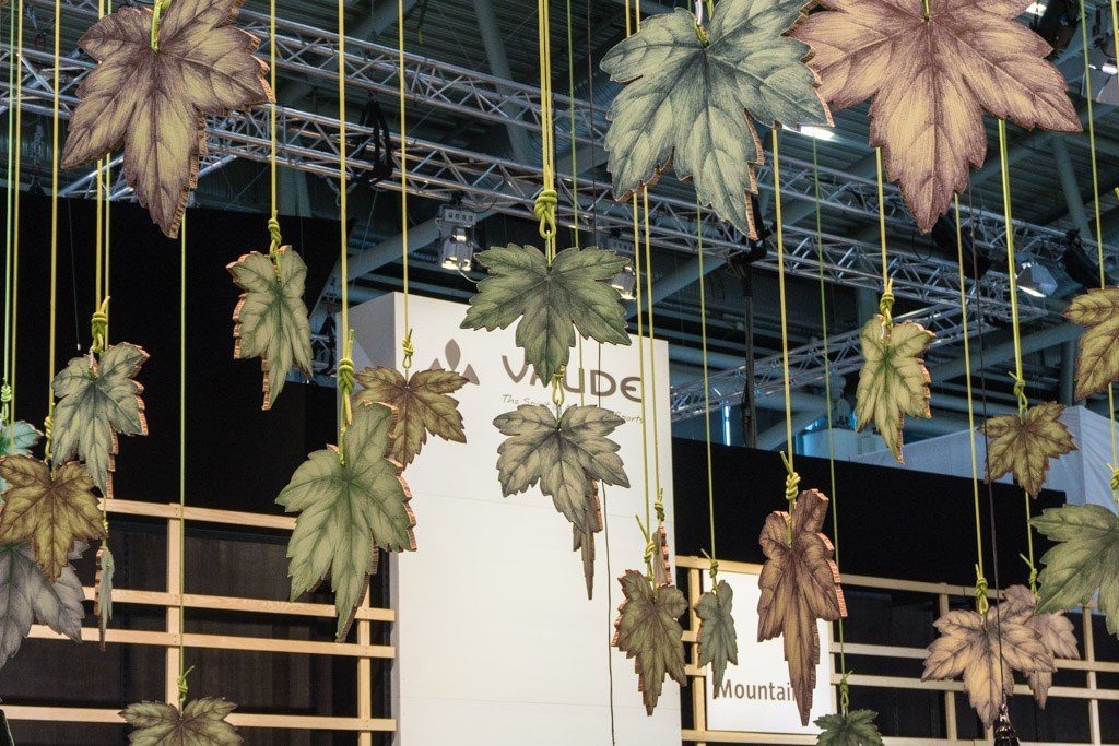 Der Vaude-Stand ganz im Design der neuen Core Collection