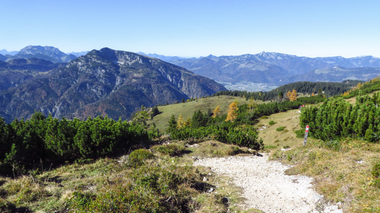 Blick vom Fellhorn auf den Unterberg bei Kössen