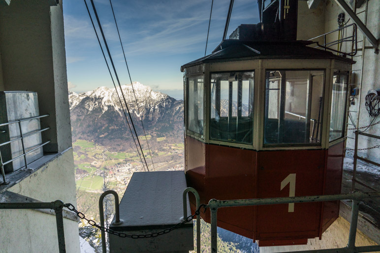 Die Bahn in der Bergstation