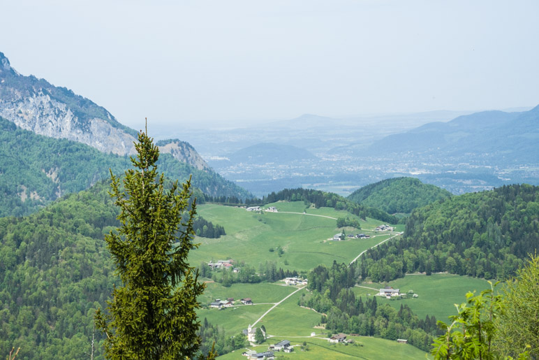 Der Salzburgblick ist heute ein wenig diesig