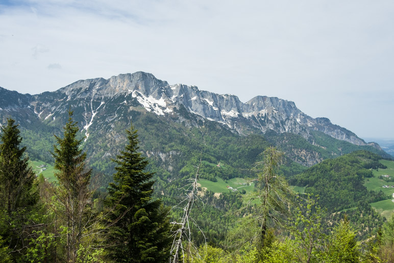 So sieht man den Untersberg vom Salzburgblick aus