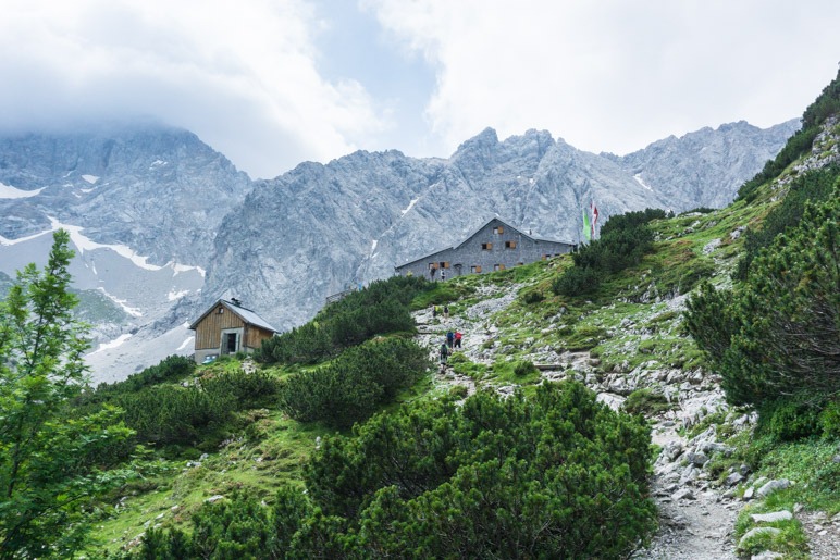 Die letzten Meter zur Hütte, dem heutigen Tagesziel