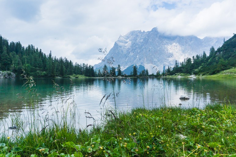 Zugspitzblick vom Seebensee aus