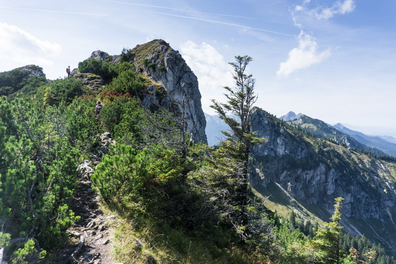 Auf den letzten Metern vor dem Teufelsstättkopf