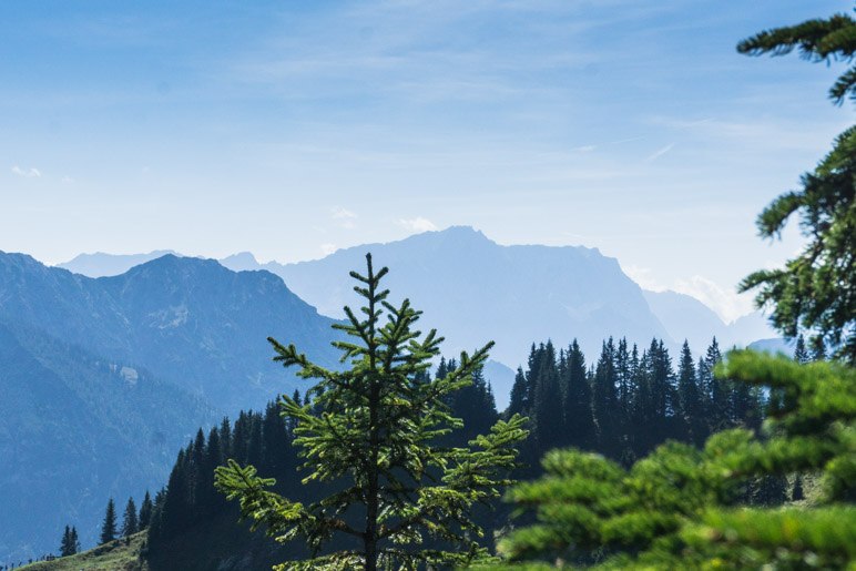 Ein Blick zur Zugspitze