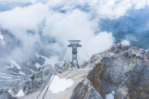 Stützpfeiler der Tiroler Zugspitzbahn