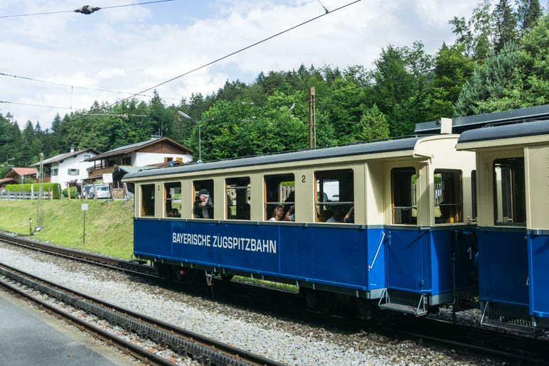 Eine Nostalgiefahrt mit der Zugspitzbahn