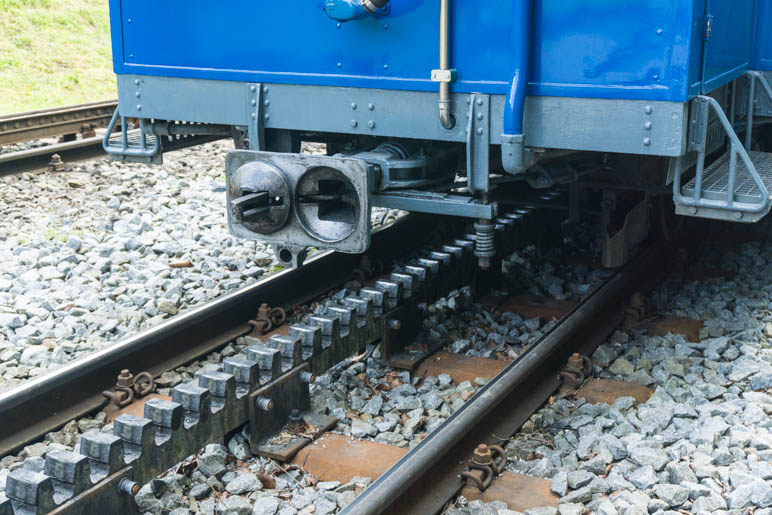 Die Zahnschiene der Zugspitzbahn
