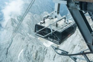 Eine der neuen Gondeln der Zugspitzbahn