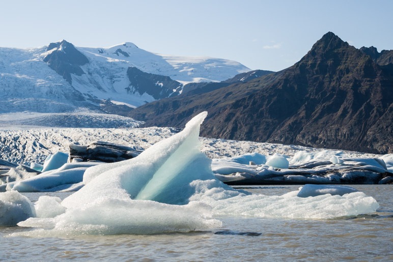 Eine besonders bizarr geformte Eisscholle