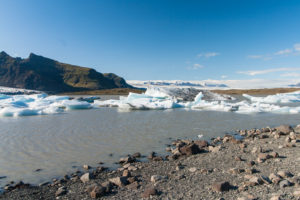 Ein Blick nach Osten, in Richtung Jökulsárlón