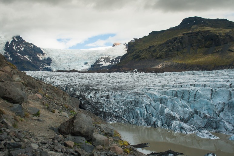 Der Svinafellsjökull im Skaftafell-Nationalpark