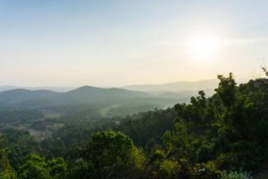 Aussicht vom Raja Seat in Coorg / Madikeri