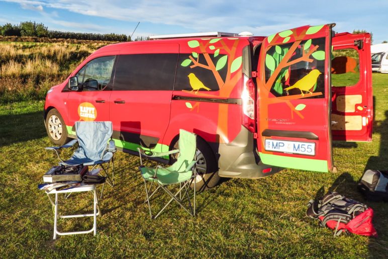 Am Campingplatz Skjól im Golden Circle