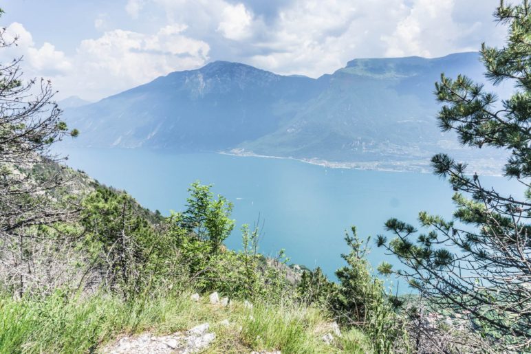 Immer wieder haben wir einen Gardasee- und Monte-Baldo-Panoramablick