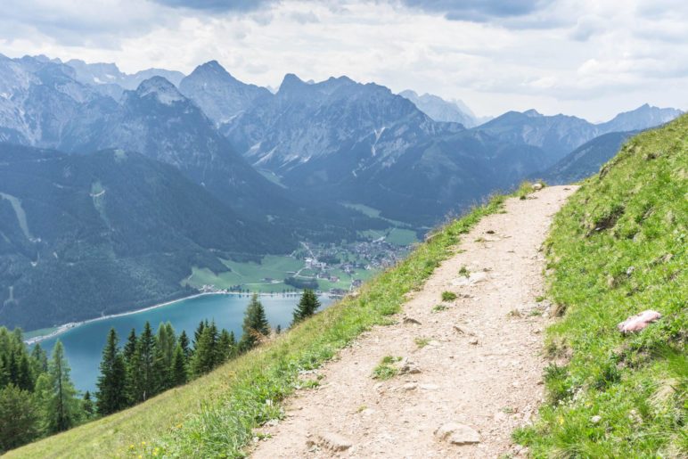 Ein Blick zurück ins Karwendel