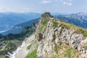 Am Streichkopfgatterl, Blick den Dalfazer Kamm entlang