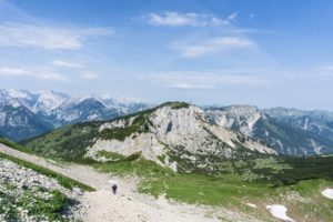 Der Blick im Aufstieg zum Streichkopfgatterl in Richtung Stuhlböcklkopf