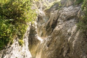 Die Schlucht an der Brücke