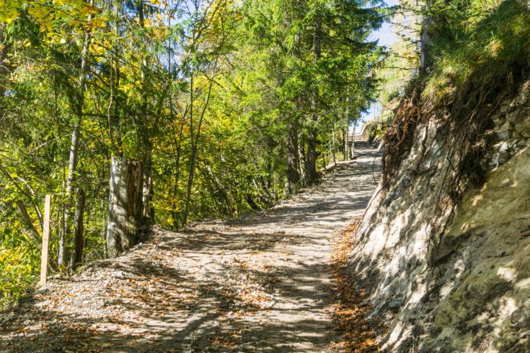 Auf den letzten Metern zur Taubenseehütte
