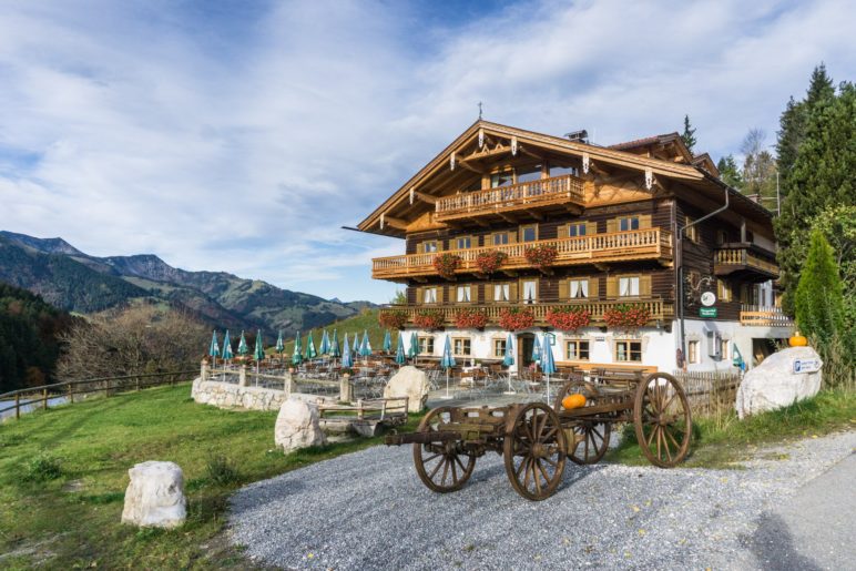 Der Berggasthof Bichlersee, in dem wir am Ende der Wanderung einkehren werden