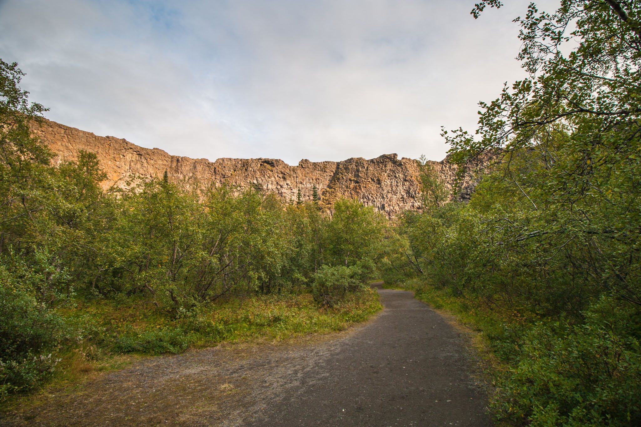 Ásbyrgi in der Hufeisenschlucht aufdenberg.de