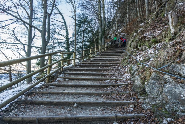 Nur einige der Stufen des Kaiseraufstiegs