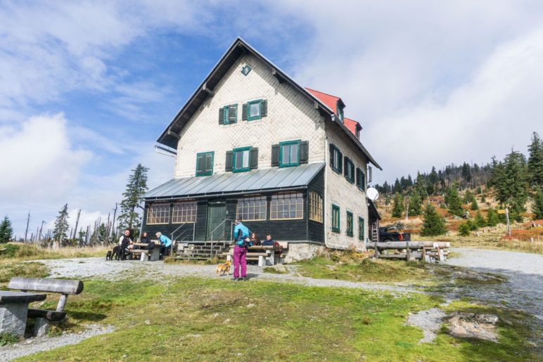 Am Waldschmidthaus auf 1360 Metern Höhe