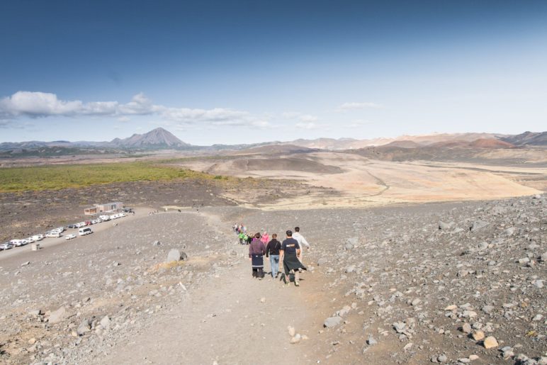 Im Abstieg vom Hverfjall