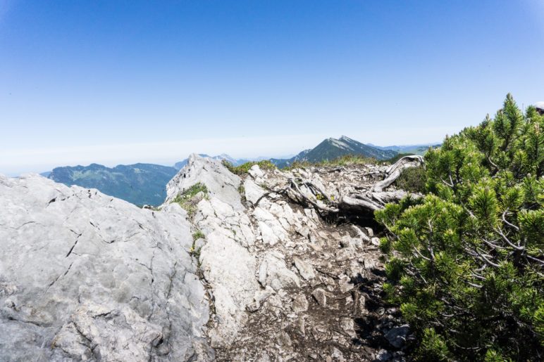 Halb so wild: Der Aufstieg an der Kante entlang