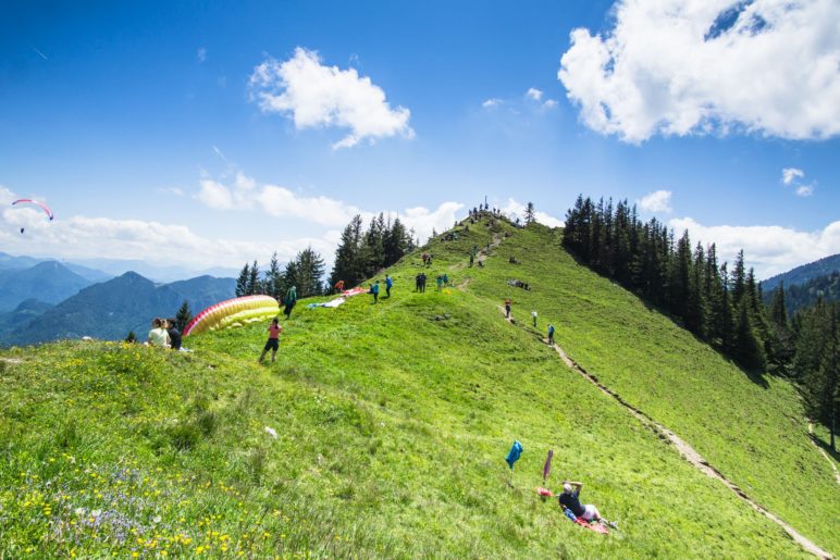 Auf dem Gipfel der 1422 Meter hohen Rampoldplatte