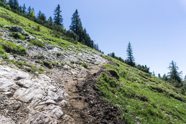 Endspurt auf dem Weg zur Bergstation