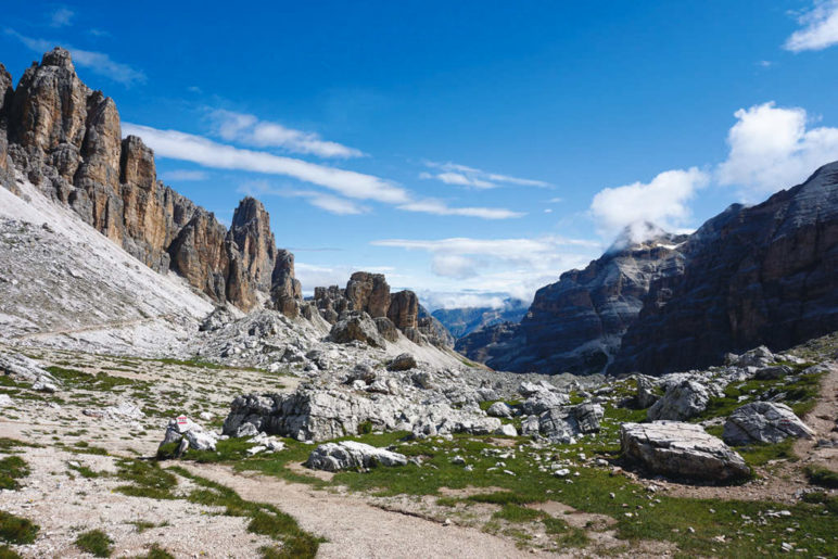 Panorama kurz hinter der Forcella Travenànzes - Foto: Romy Robst