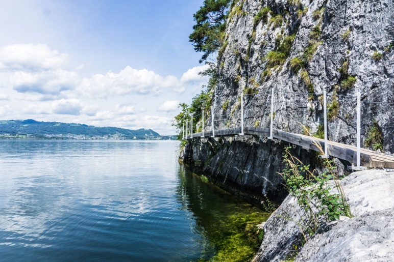 Auf dem Miesweg bei Gmunden am Traunsee