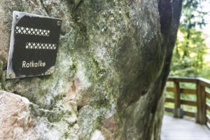 In der Klamm gibt es Informationen zur Geologie im Wimbachtal