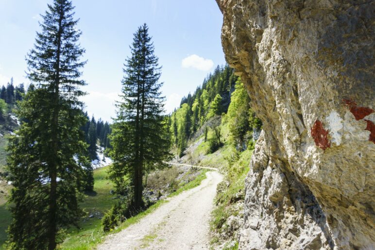 Der Weg hinunter in den Eiskeller