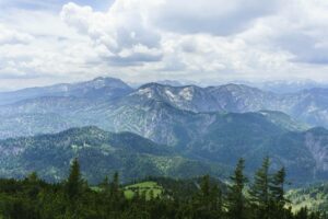 Blick vom Risserkogel auf die Blauberge und den Guffert