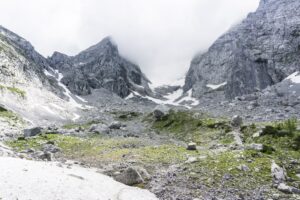 Auf dem Weg durch das Blaueiskar zum Blaueisgletscher