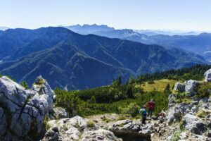 Gipfelblick von der Hörndlwand nach Süden