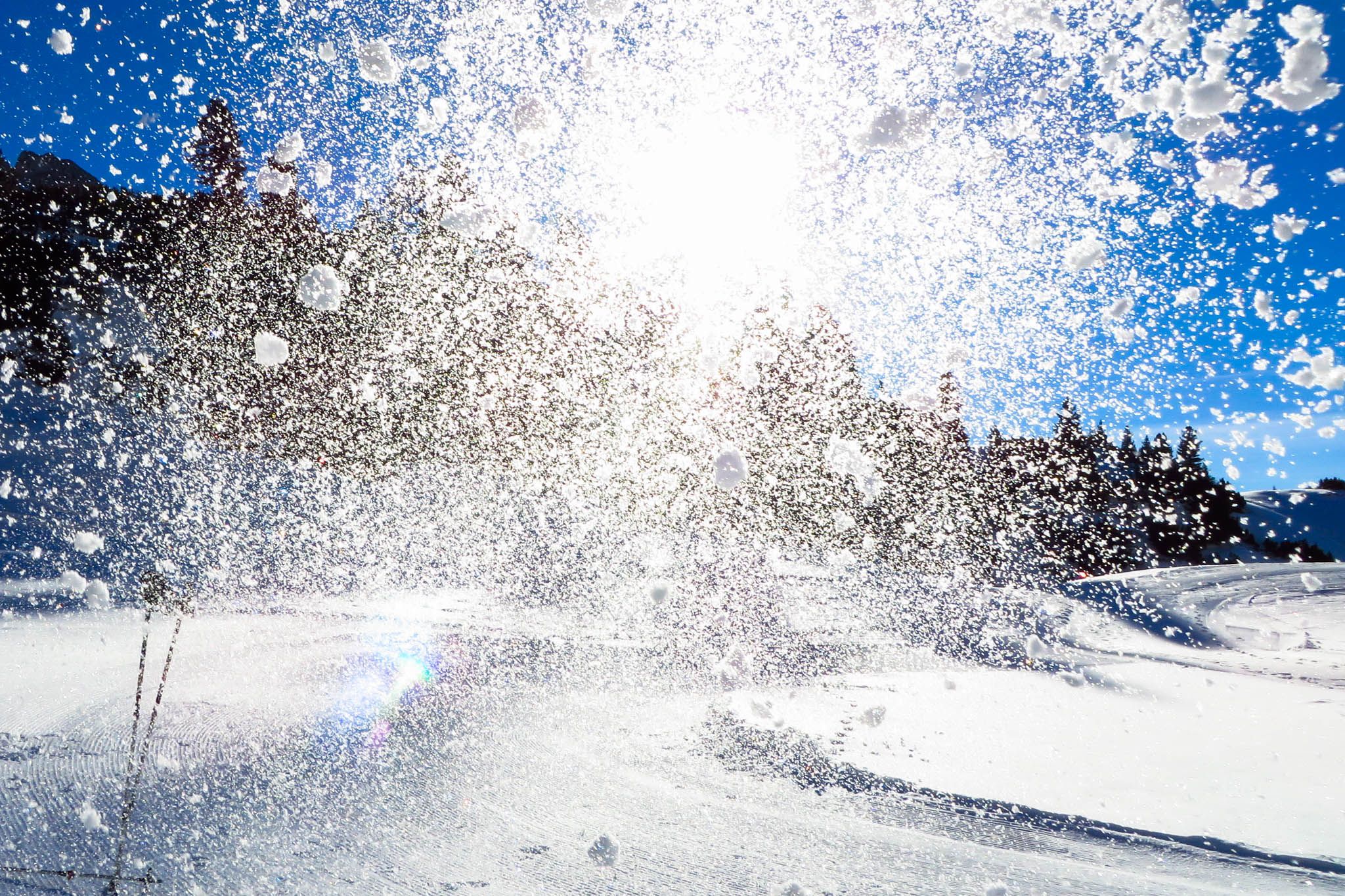 Besser als jedes Feuerwerk, oder? Ab in den Schnee!