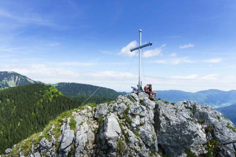 Auf dem 1452 Meter hohen Gipfel des Leonhardstein