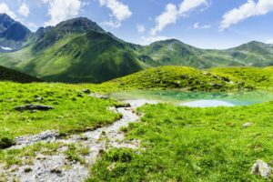 Einer der besonders schönen Plätze im Senderstal ist der kleine See