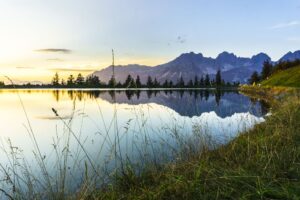 Sonnenuntergang am Astbergsee
