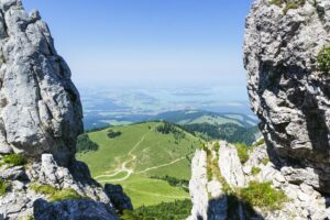 Chiemseeblick aus den Kaisesälen heraus