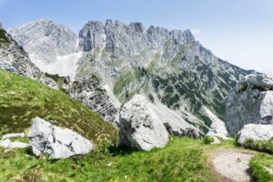 Kaiserblick Richtung Goinger Halt und Törlspitze