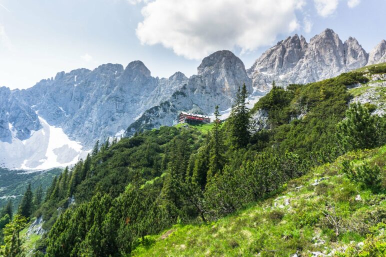 Ein letzter Blick zurück zur Gruttenhütte