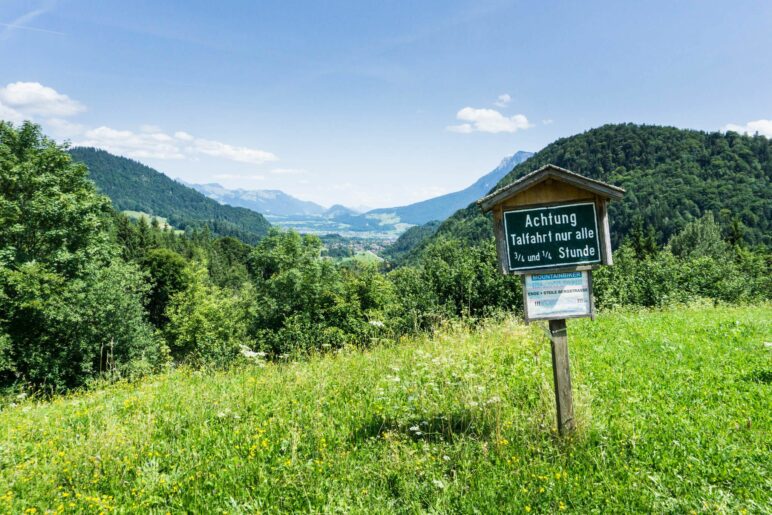 Schöner Bergblick am Trojer