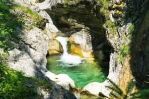 Eine Gumpe am Beginn der Giessenbachklamm