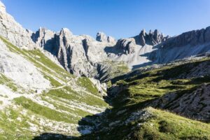 Blick zurück auf den Aufstiegsweg