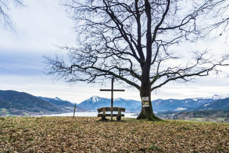 Von der Hainzenhöhe  aus hat man einen wunderbaren Blick über den Tegernsee 